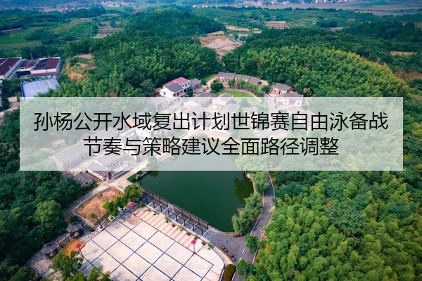 孙杨公开水域复出计划世锦赛自由泳备战节奏与策略建议全面路径调整